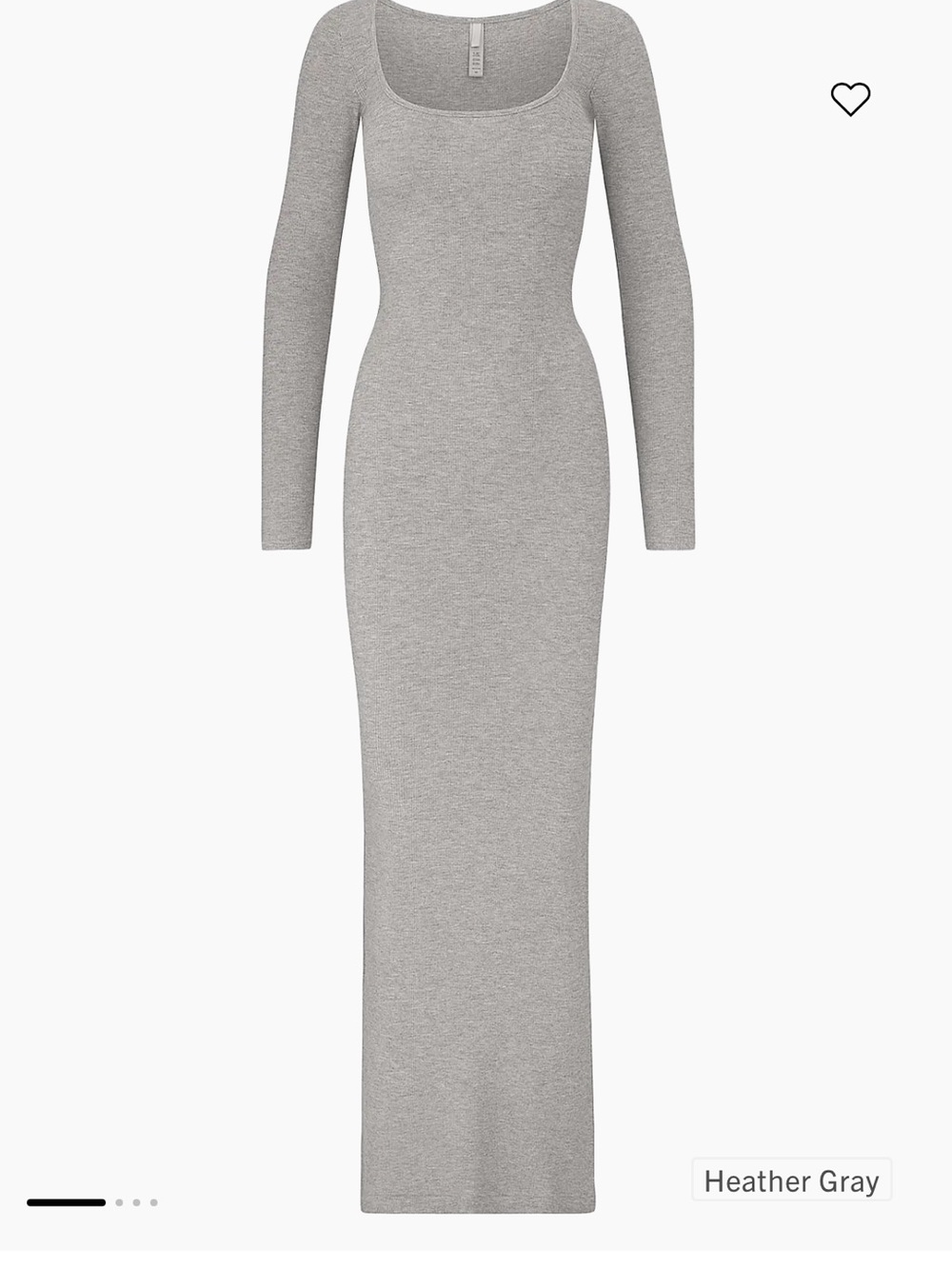 NWT Skims Soft Lounge Long-Sleeve Dress - Picture 6 of 6